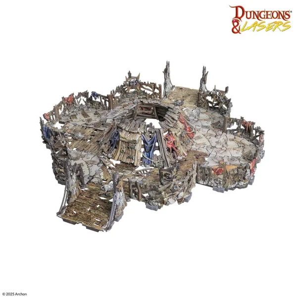 1397102078-1 Archon Studio - Dungeons & Lasers - GOBLIN LAIR: PRE-PAINTED