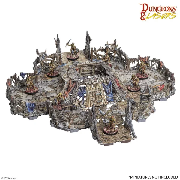 1397102078-2 Archon Studio - Dungeons & Lasers - GOBLIN LAIR: PRE-PAINTED