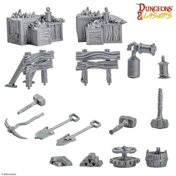 Archon Studio - Dungeons & Lasers - Dwarven Train Set