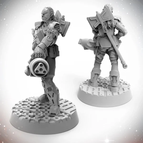 Archon Studio - Starfinder - HALF - ORC SOLDIER