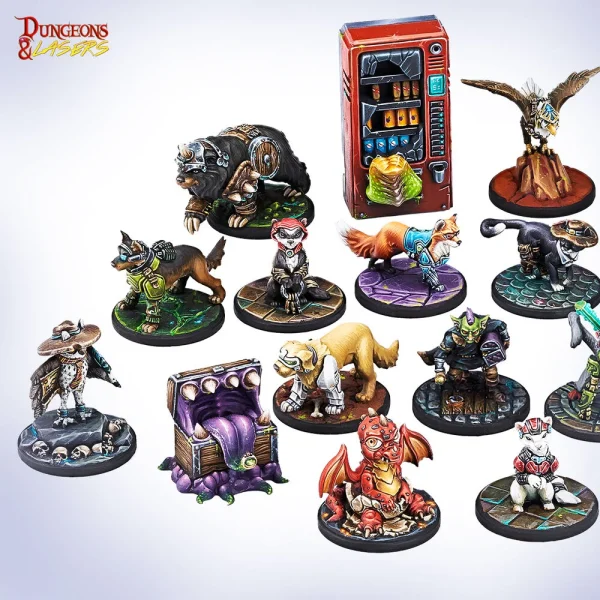 1414670412-1 Archon Studio - Dungeons & Lasers - Miniatures: ANIMAL COMPANIONS