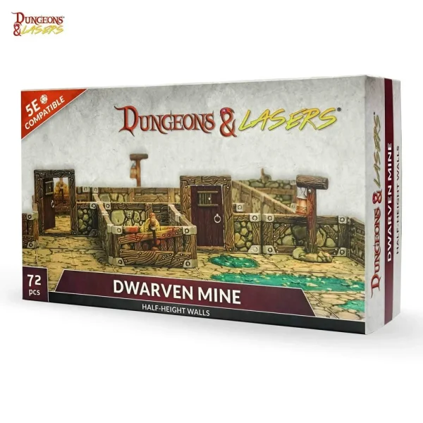 1414672225-18 Archon Studio - Dungeons & Lasers - Dwarven Mine Half-Height Walls