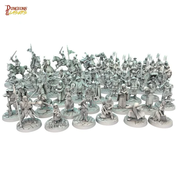Archon Studio - Dungeons & Lasers - Miniatures: TOWNSFOLK MINIATURE PACK