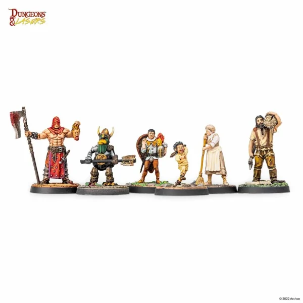 1414673130-1 Archon Studio - Dungeons & Lasers - Miniatures: NPC MINIATURE PACK