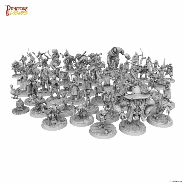 1414673130-3 Archon Studio - Dungeons & Lasers - Miniatures: NPC MINIATURE PACK