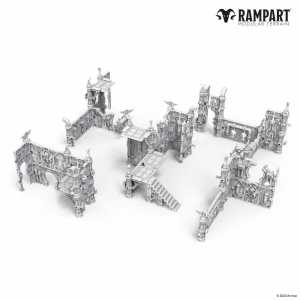 1414673147-2 Archon Studio - Rampart - Modular Terrain: COBALT FOUNDRY