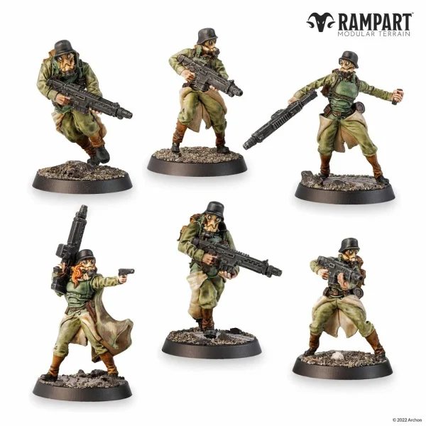 Archon Studio - Rampart - Modular Terrain: CITY DEFENDERS MINIATURE PACK