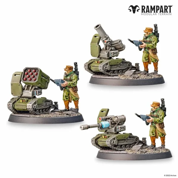 Archon Studio - Rampart - Modular Terrain: CITY DEFENDERS MINIATURE PACK