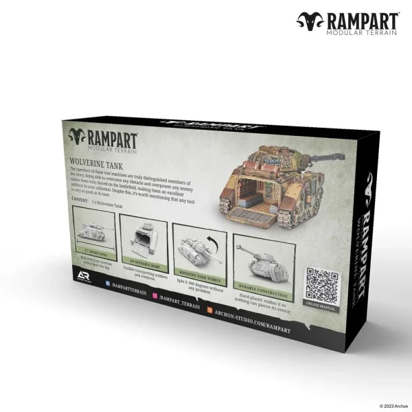 1414673444-3 Archon Studio - Rampart - Modular Terrain: WOLVERINE TANK