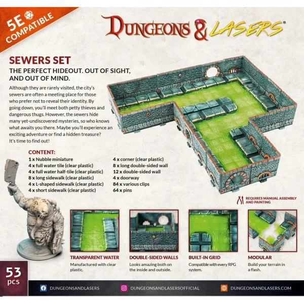Archon Studio - Dungeons & Lasers - Starter Set: SEWERS