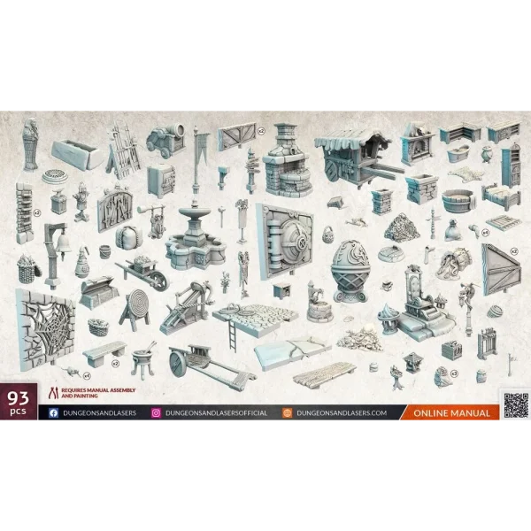 Archon Studio - Dungeons & Lasers - Expansion Set: CITY BITS BUNDLE
