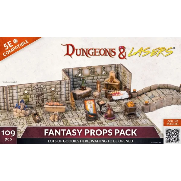 1414673475-5 Archon Studio - Dungeons & Lasers - Expansion Set: FANTASY PROPS PACK