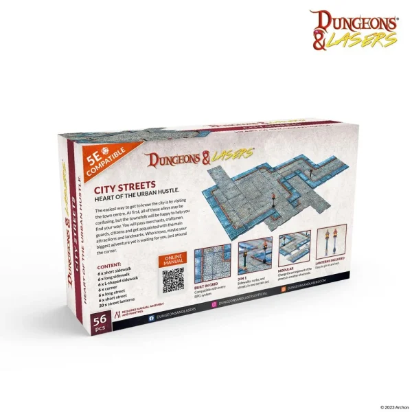 1414673499-5 Archon Studio - Dungeons & Lasers - Expansion Set: CITY STREETS