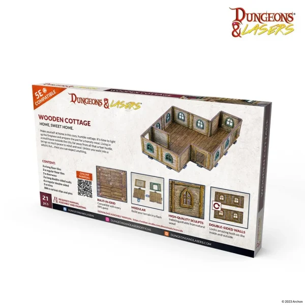 1414673505-3 Archon Studio - Dungeons & Lasers - Expansion Set: WOODEN COTTAGE