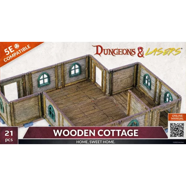 1414673505-4 Archon Studio - Dungeons & Lasers - Expansion Set: WOODEN COTTAGE