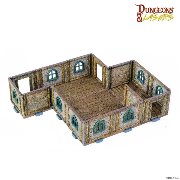 1414673505 Archon Studio – Dungeons & Lasers Expansion Set: WOODEN COTTAGE - Archon Studio - Ludik Vault