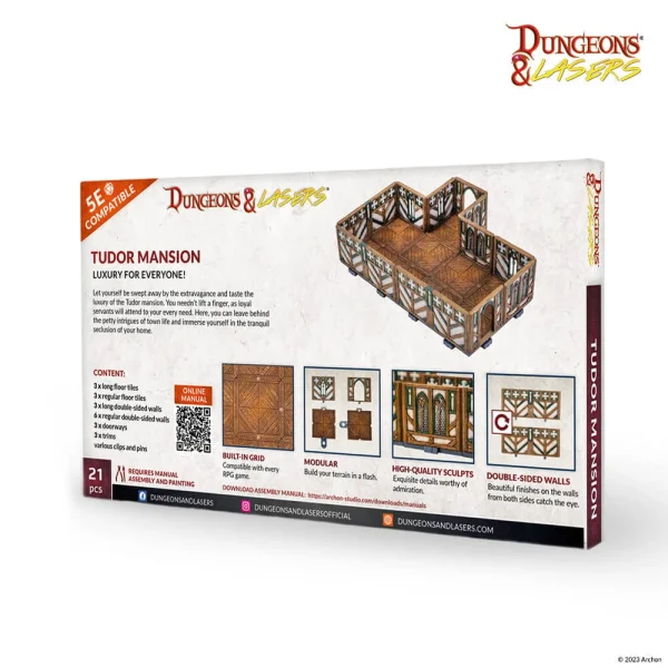 1414673710-4 Archon Studio - Dungeons & Lasers - Expansion Set: TUDOR MANSION