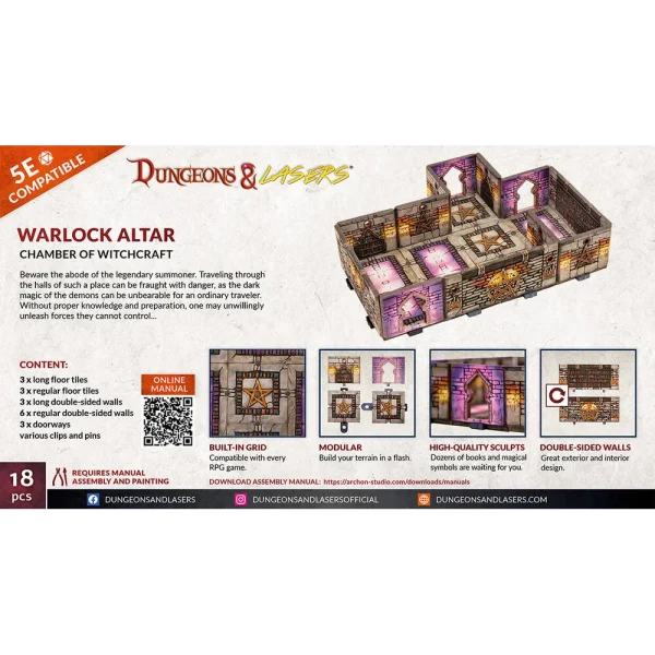 1414673734-5 Archon Studio - Dungeons & Lasers - Expansion Set: WARLOCK ALTAR