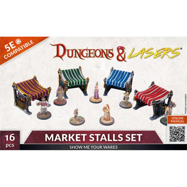 1414673741-2 Archon Studio - Dungeons & Lasers - Expansion Set: MARKET STALLS SET