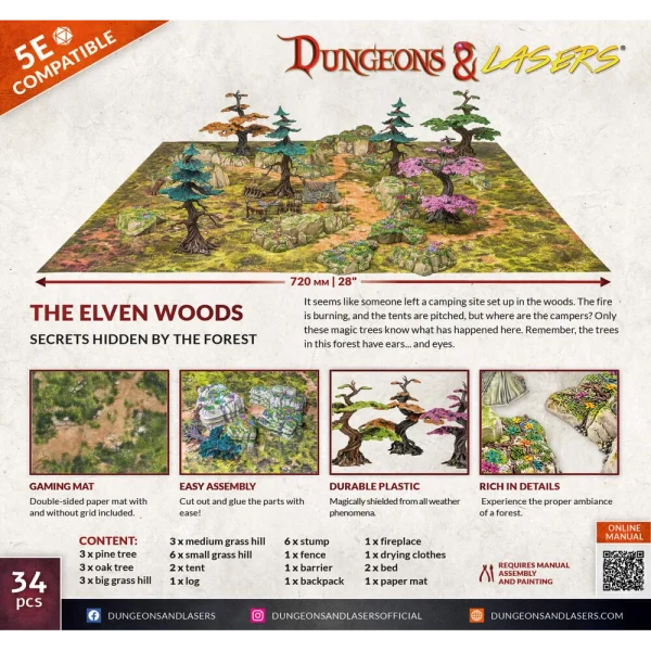 1414674144-1 Archon Studio - Dungeons & Lasers - Starter Set: THE ELVEN WOODS