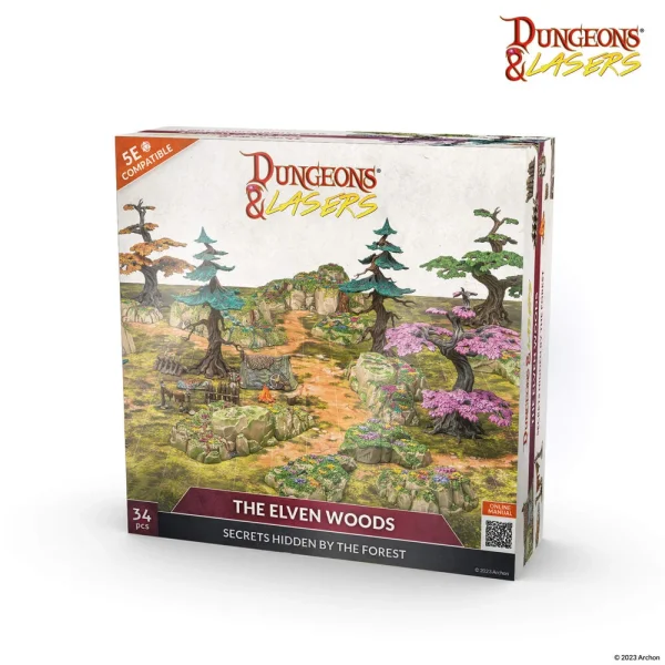 1414674144-5 Archon Studio - Dungeons & Lasers - Starter Set: THE ELVEN WOODS