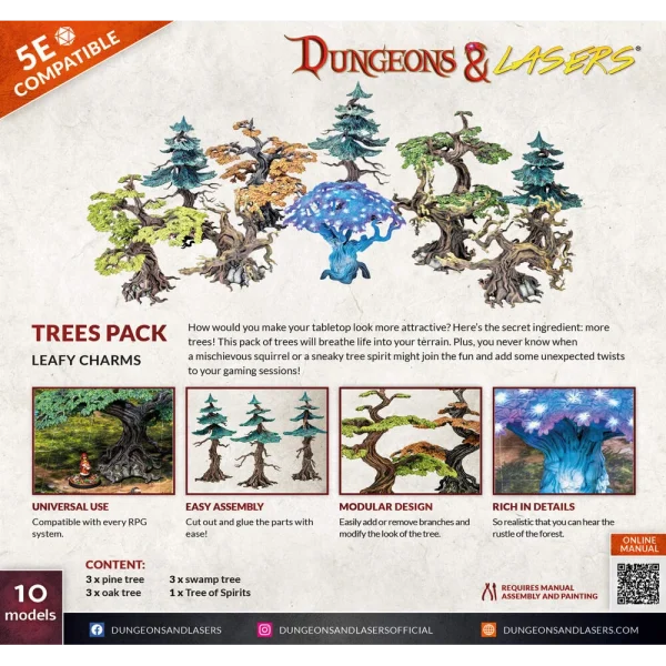1414674175-1 Archon Studio - Dungeons & Lasers - Expansion Set: TREES PACK