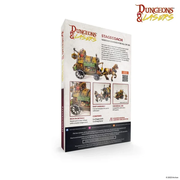 1414674182-4 Archon Studio - Dungeons & Lasers - Miniatures: STAGECOACH
