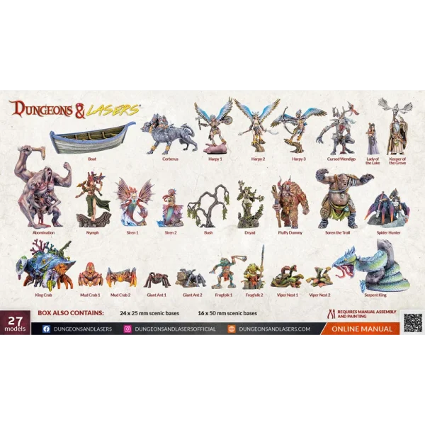 Archon Studio - Dungeons & Lasers - Miniatures: FANTASY MINIATURES SET