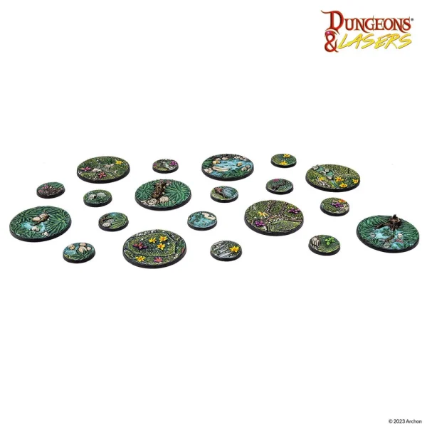 1414674212-1 Archon Studio - Dungeons & Lasers - Miniatures: DETAILED BASES PACK