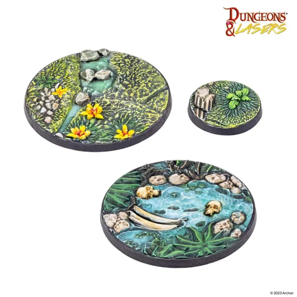 1414674212-2 Archon Studio - Dungeons & Lasers - Miniatures: DETAILED BASES PACK