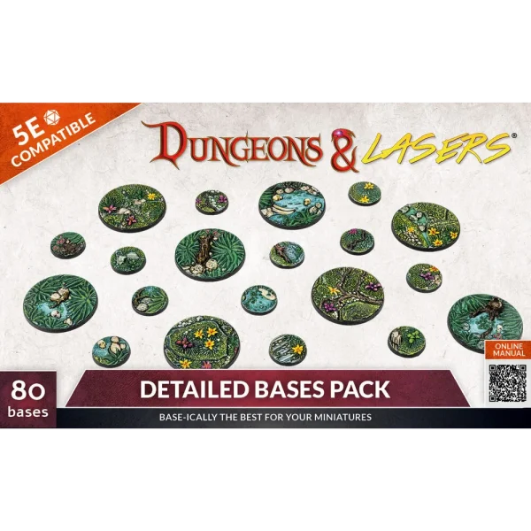1414674212-6 Archon Studio - Dungeons & Lasers - Miniatures: DETAILED BASES PACK