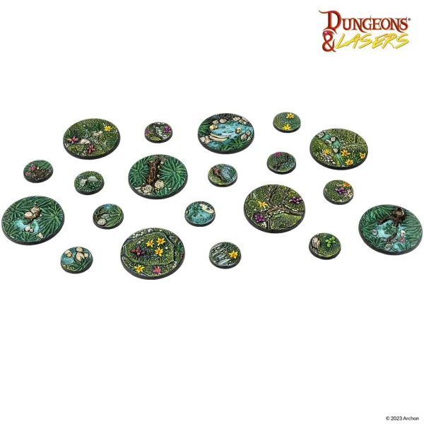 1414674212 Archon Studio – Dungeons & Lasers Miniatures: DETAILED BASES PACK - Archon Studio - Ludik Vault