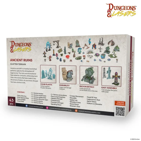 1414674700-1 Archon Studio - Dungeons & Lasers - Expansion Set: ANCIENT RUINS SCATTER TERRAIN