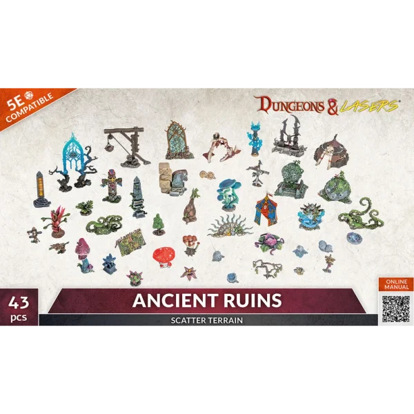 1414674700-2 Archon Studio - Dungeons & Lasers - Expansion Set: ANCIENT RUINS SCATTER TERRAIN