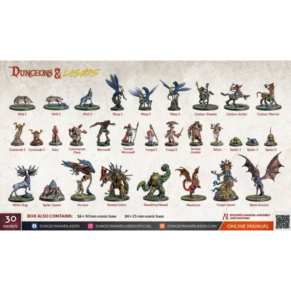 Archon Studio - Dungeons & Lasers - Miniatures: WOODLAND DWELLERS