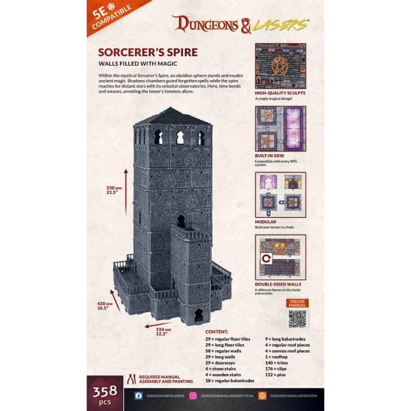 1414674748-3 Archon Studio - Dungeons & Lasers - Starter Set: SORCERER'S SPIRE