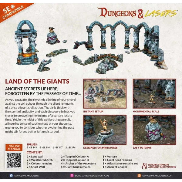 Archon Studio - Dungeons & Lasers - Starter Set: LAND OF THE GIANTS
