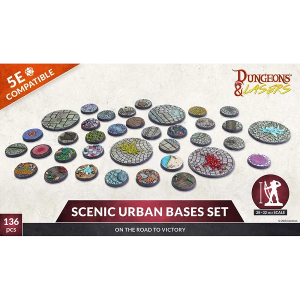 Archon Studio - Dungeons & Lasers - Miniatures: SCENIC URBAN BASES SET