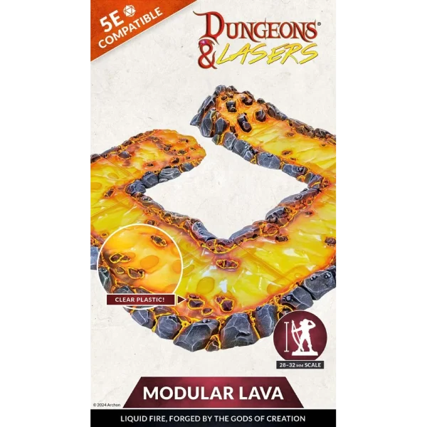1414675455-4 Archon Studio - Dungeons & Lasers - Expansion Set: MODULAR LAVA
