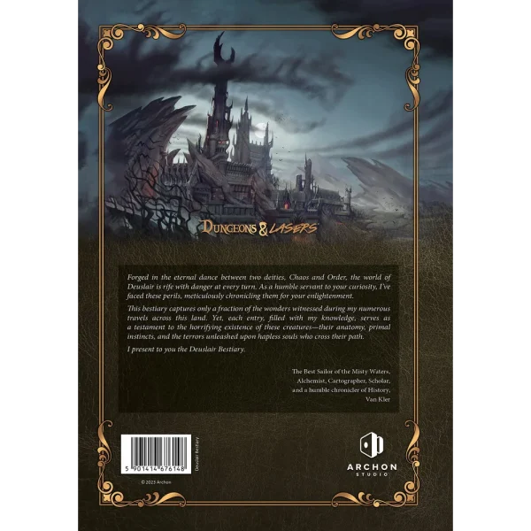 Archon Studio - Dungeons & Lasers - THE WORLD OF DEUSLAIR: BESTIARY BOOK (hardcover)