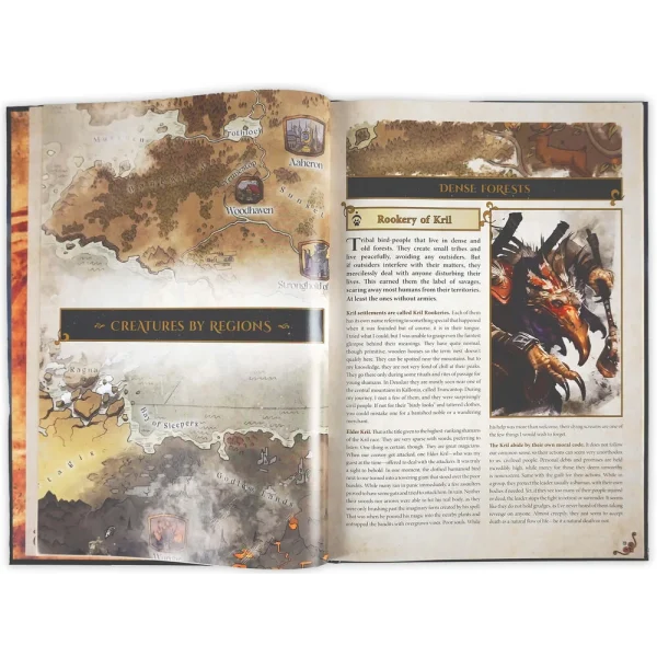 Archon Studio - Dungeons & Lasers - THE WORLD OF DEUSLAIR: BESTIARY BOOK (hardcover)