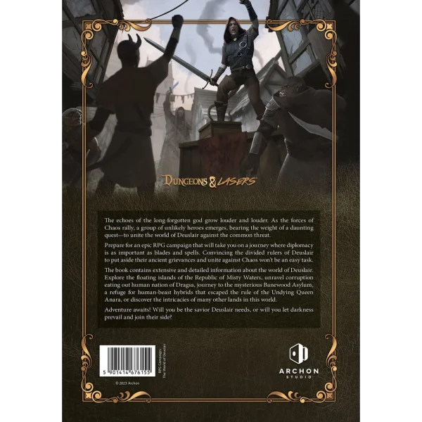 Archon Studio - Dungeons & Lasers - THE WORLD OF DEUSLAIR: RPG CAMPAIGN (hardcover)