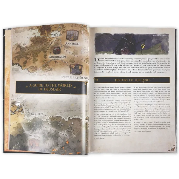 Archon Studio - Dungeons & Lasers - THE WORLD OF DEUSLAIR: RPG CAMPAIGN (hardcover)