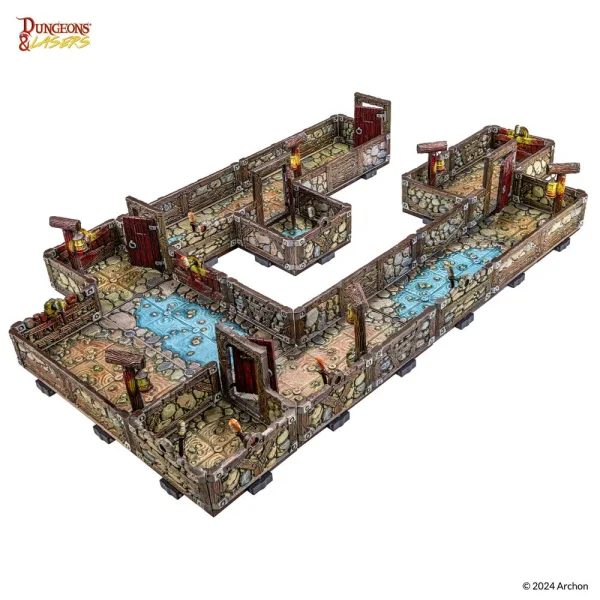 1414676308-1 Archon Studio - Dungeons & Lasers - DWARVEN MINE: Pre-painted