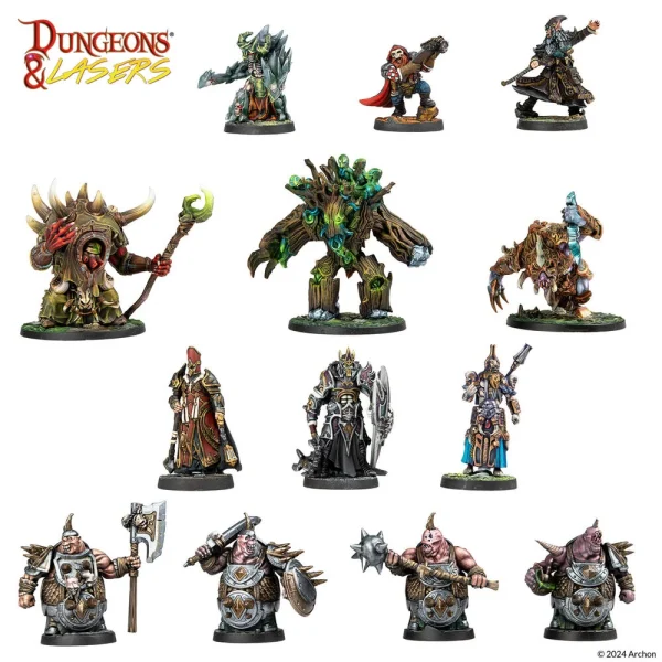 1414676711-3 Archon Studio - Dungeons & Lasers - Miniatures: DEUSLAIR: CORE SET