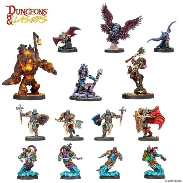 1414676711-4 Archon Studio - Dungeons & Lasers - Miniatures: DEUSLAIR: CORE SET
