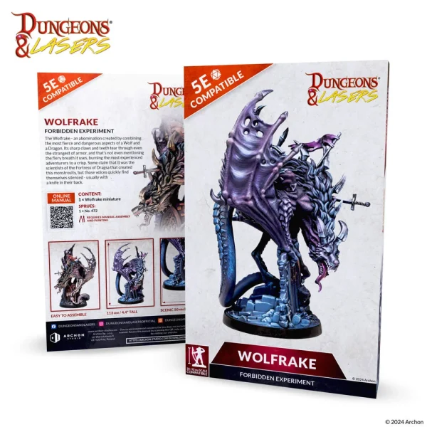 1414676728 Archon Studio – Dungeons & Lasers Miniatures: DEUSLAIR: WOLFRAKE - Archon Studio - Ludik Vault
