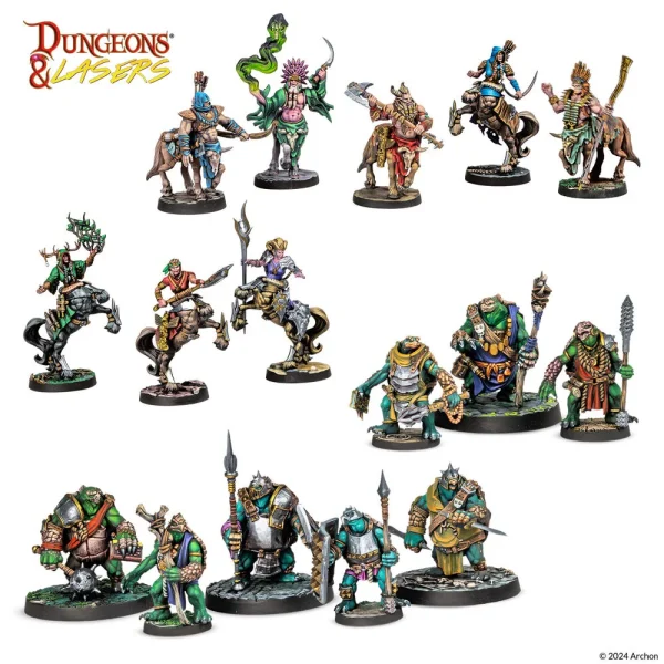 Archon Studio - Dungeons & Lasers - Miniatures:  BEASTKIN HYBRIDS: PLAYABLE CHARACTERS