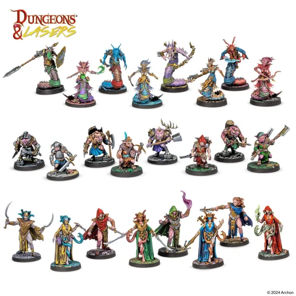 Archon Studio - Dungeons & Lasers - Miniatures:  BEASTKIN HYBRIDS: PLAYABLE CHARACTERS