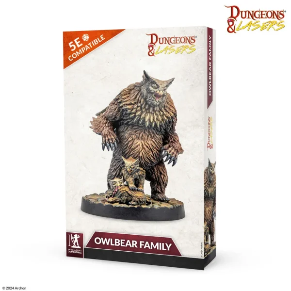 Archon Studio - Dungeons & Lasers - Miniatures: OWLBEAR FAMILY